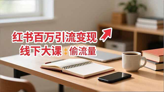 小红书百万引流变现-11月线下大课：分享从0到百万引流路径，手把手教偷流量、拿结果力繁信息站-闲云创业网-老谢轻创网-中创网-福缘网-冒泡网-资源之家-魔方项目库力繁信息站