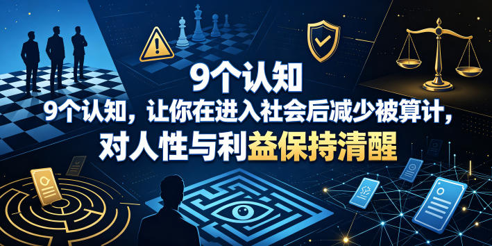 付费文章：9个认知，让你在进入社会后减少被算计，对人性与利益保持清醒力繁信息站-闲云创业网-老谢轻创网-中创网-福缘网-冒泡网-资源之家-魔方项目库力繁信息站