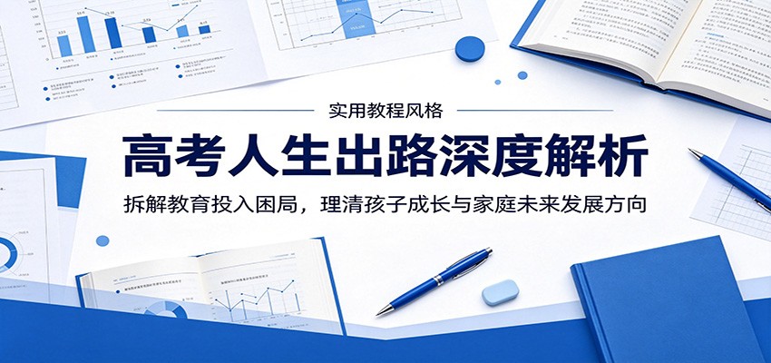 高考人生出路深度解析:拆解教育投入困局,理清孩子成长与家庭未来发展方向力繁信息站-闲云创业网-老谢轻创网-中创网-福缘网-冒泡网-资源之家-魔方项目库力繁信息站