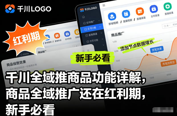千川全域推商品功能详解，商品全域推广还在红利期，新手必看力繁信息站-闲云创业网-老谢轻创网-中创网-福缘网-冒泡网-资源之家-魔方项目库力繁信息站