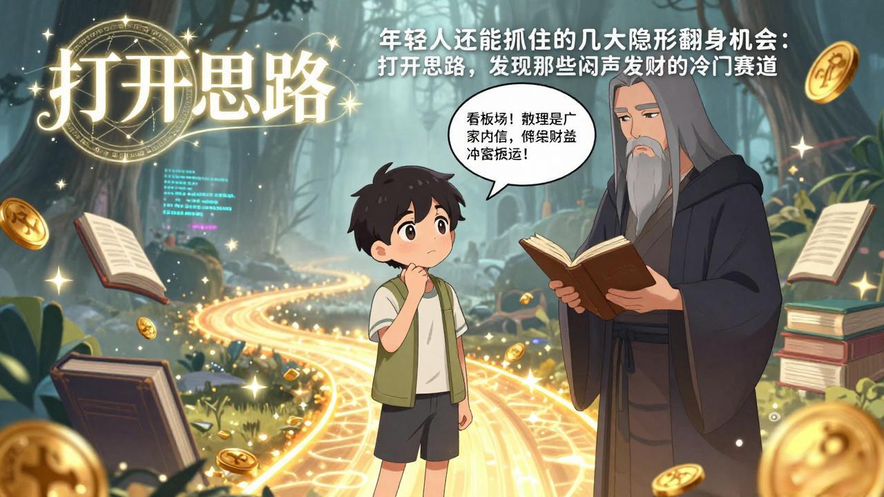 付费文1+2：年轻人还能抓住的几大隐形翻身机会：打开思路，发现那些闷声发财的冷门赛道力繁信息站-闲云创业网-老谢轻创网-中创网-福缘网-冒泡网-资源之家-魔方项目库力繁信息站