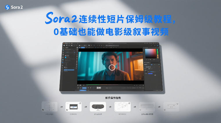 Sora2连续性短片保姆级教程，0基础也能做电影级叙事视频力繁信息站-闲云创业网-老谢轻创网-中创网-福缘网-冒泡网-资源之家-魔方项目库力繁信息站