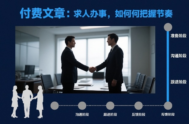 付费文章：求人办事，如何把握节奏力繁信息站-闲云创业网-老谢轻创网-中创网-福缘网-冒泡网-资源之家-魔方项目库力繁信息站