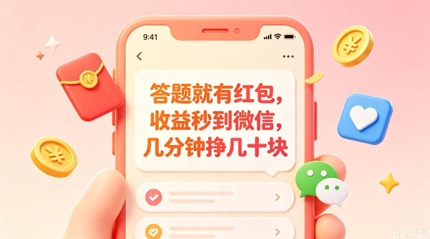 答题就有红包,收益秒到微信,几分钟挣几十块,学生党上班族宝妈都可以玩【揭秘】力繁信息站-闲云创业网-老谢轻创网-中创网-福缘网-冒泡网-资源之家-魔方项目库力繁信息站