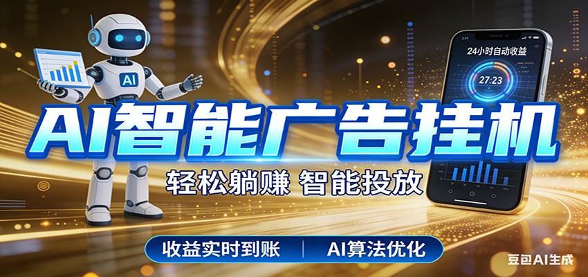 智能广告挂机新时代，利用碎片化时间实现稳定被动收益，AI帮你持续盈利力繁信息站-闲云创业网-老谢轻创网-中创网-福缘网-冒泡网-资源之家-魔方项目库力繁信息站
