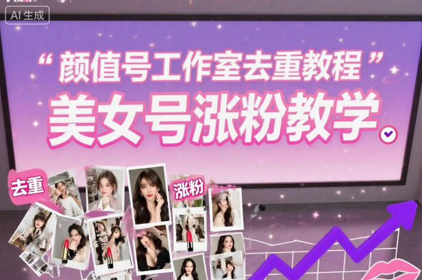 颜值号工作室去重教程,美女号涨粉教学力繁信息站-闲云创业网-老谢轻创网-中创网-福缘网-冒泡网-资源之家-魔方项目库力繁信息站