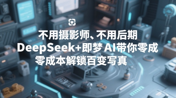 不用摄影师、不用后期，DeepSeek+即梦AI带你零成本解锁百变写真！力繁信息站-闲云创业网-老谢轻创网-中创网-福缘网-冒泡网-资源之家-魔方项目库力繁信息站