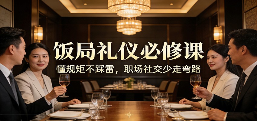 公众号收费文章：《饭局礼仪必修课：懂规矩不踩雷，职场社交少走弯路》力繁信息站-闲云创业网-老谢轻创网-中创网-福缘网-冒泡网-资源之家-魔方项目库力繁信息站