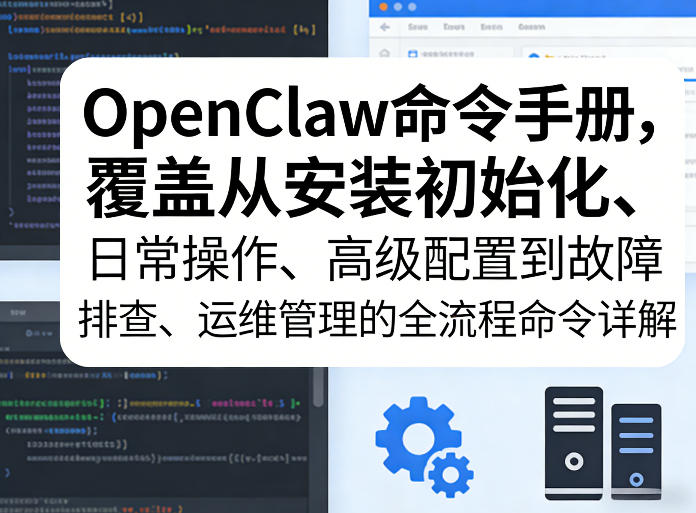 OpenClaw命令手册，覆盖从安装初始化、日常操作、高级配置到故障排查、运维管理的全流程命令详解力繁信息站-闲云创业网-老谢轻创网-中创网-福缘网-冒泡网-资源之家-魔方项目库力繁信息站