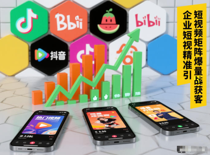 企业短视频精准引流矩阵获客，短视频矩阵爆量战法力繁信息站-闲云创业网-老谢轻创网-中创网-福缘网-冒泡网-资源之家-魔方项目库力繁信息站