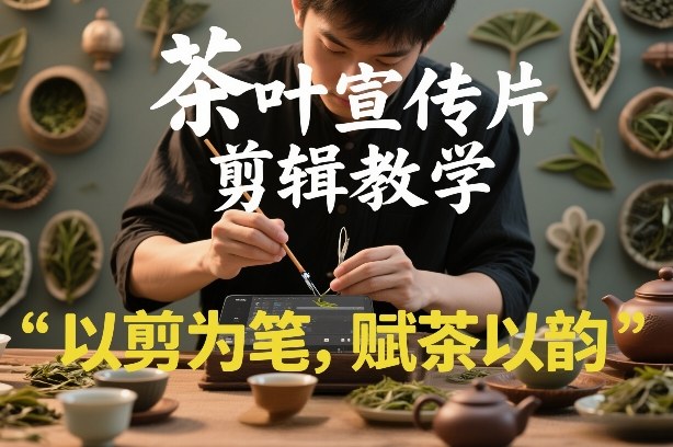茶叶宣传片剪辑教学，以剪为笔，赋茶以韵，新手也能拍出高级感力繁信息站-闲云创业网-老谢轻创网-中创网-福缘网-冒泡网-资源之家-魔方项目库力繁信息站