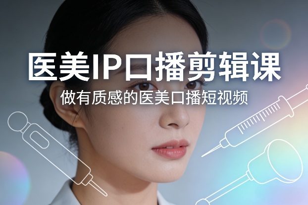 医美IP口播剪辑课，做有质感的医美口播短视频力繁信息站-闲云创业网-老谢轻创网-中创网-福缘网-冒泡网-资源之家-魔方项目库力繁信息站