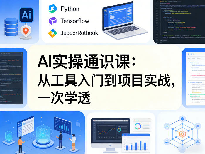 AI实操通识课，从工具入门到项目实战，一次学透力繁信息站-闲云创业网-老谢轻创网-中创网-福缘网-冒泡网-资源之家-魔方项目库力繁信息站