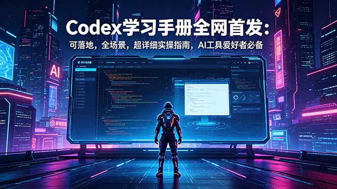 Codex学习手册全网首发:可落地,全场景,超详细实操指南,AI工具爱好者必备力繁信息站-闲云创业网-老谢轻创网-中创网-福缘网-冒泡网-资源之家-魔方项目库力繁信息站