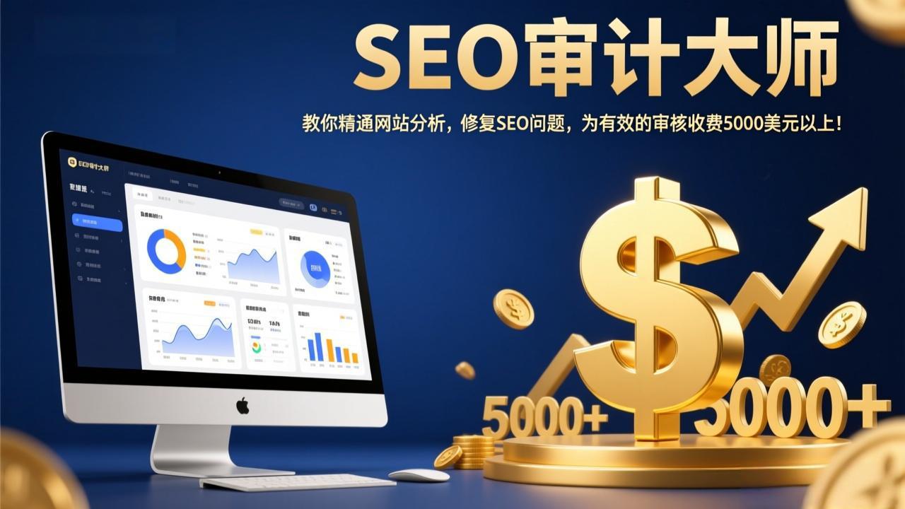 SEO审计大师：教你精通网站分析，修复SEO问题，为有效的审核收费5000美元以上！力繁信息站-闲云创业网-老谢轻创网-中创网-福缘网-冒泡网-资源之家-魔方项目库力繁信息站