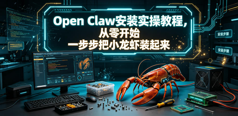 Open Claw安装实操教程,从零开始一步步一步步把小龙虾装起来力繁信息站-闲云创业网-老谢轻创网-中创网-福缘网-冒泡网-资源之家-魔方项目库力繁信息站