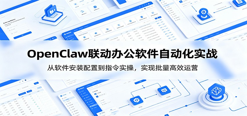 OpenClaw自动化实操课：从软件安装配置到指令实操，实现批量高效运营力繁信息站-闲云创业网-老谢轻创网-中创网-福缘网-冒泡网-资源之家-魔方项目库力繁信息站