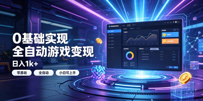 0基础实现全自动游戏变现,日入1k+,小白直接上手搞钱!【揭秘】力繁信息站-闲云创业网-老谢轻创网-中创网-福缘网-冒泡网-资源之家-魔方项目库力繁信息站