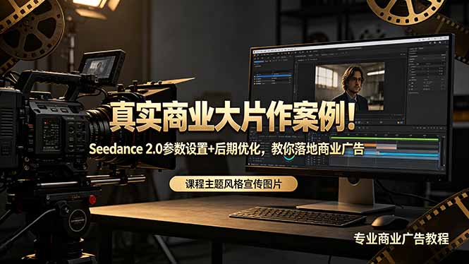 真实商业大片作案例!Seedance 2.0参数设置+后期优化,教你落地商业广告力繁信息站-闲云创业网-老谢轻创网-中创网-福缘网-冒泡网-资源之家-魔方项目库力繁信息站