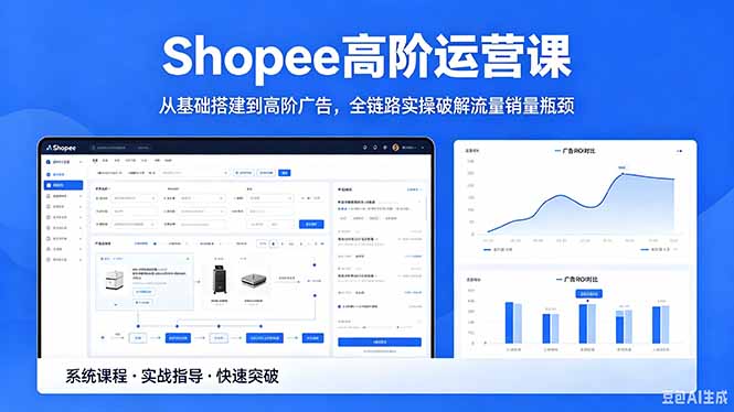 Shopee高阶运营课-2026年5月更新,从基础搭建到高阶广告,全链路实操破解流量销量瓶颈力繁信息站-闲云创业网-老谢轻创网-中创网-福缘网-冒泡网-资源之家-魔方项目库力繁信息站
