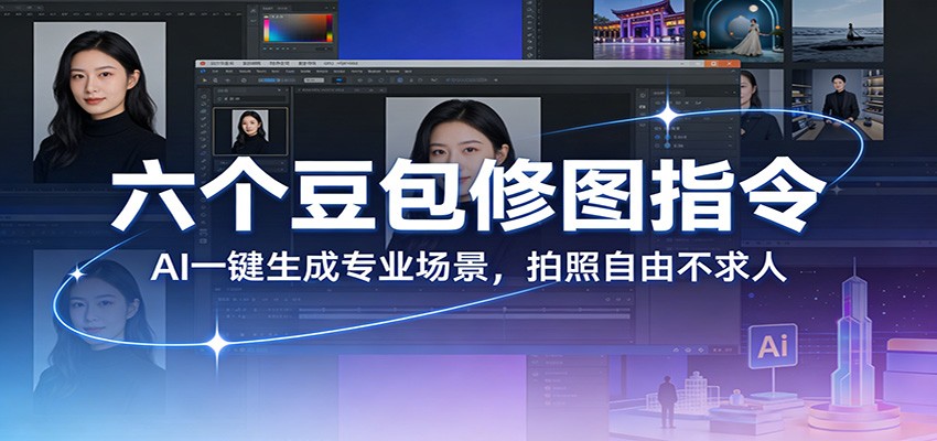 六个豆包修图指令：AI 一键生成专业场景，拍照自由不求人力繁信息站-闲云创业网-老谢轻创网-中创网-福缘网-冒泡网-资源之家-魔方项目库力繁信息站