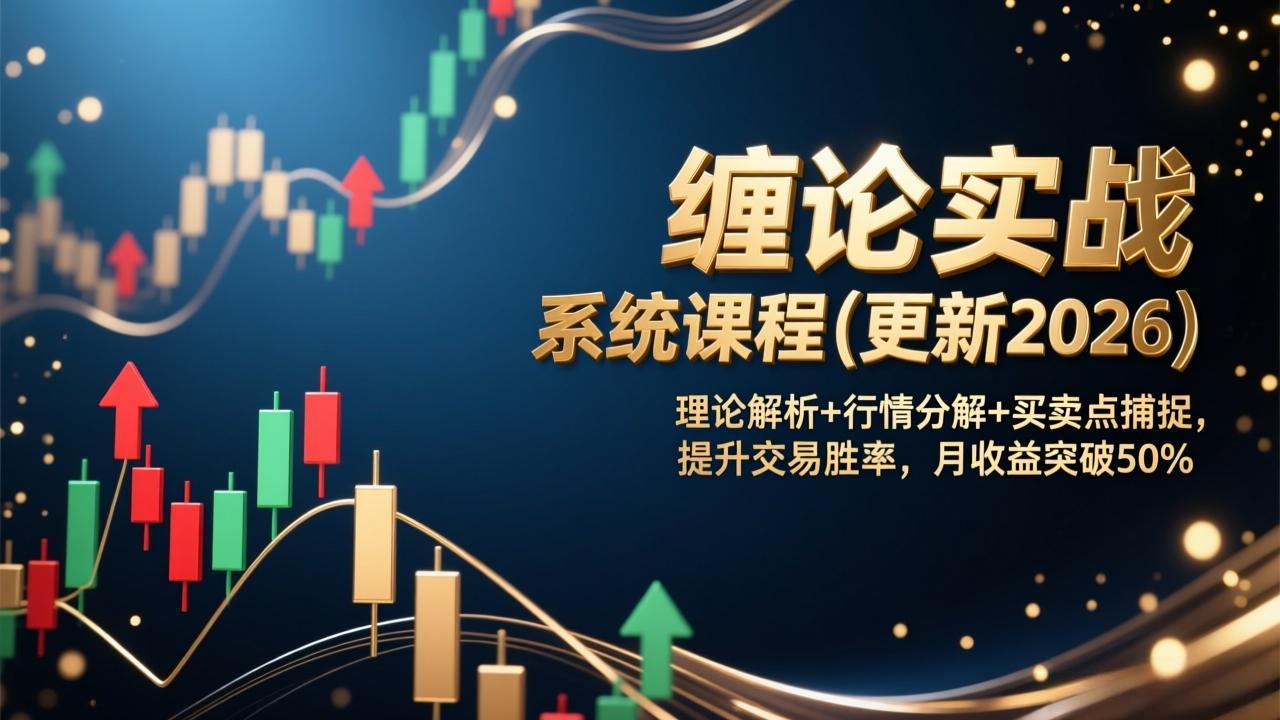 缠论实战系统课程(更新2026力繁信息站-闲云创业网-老谢轻创网-中创网-福缘网-冒泡网-资源之家-魔方项目库力繁信息站