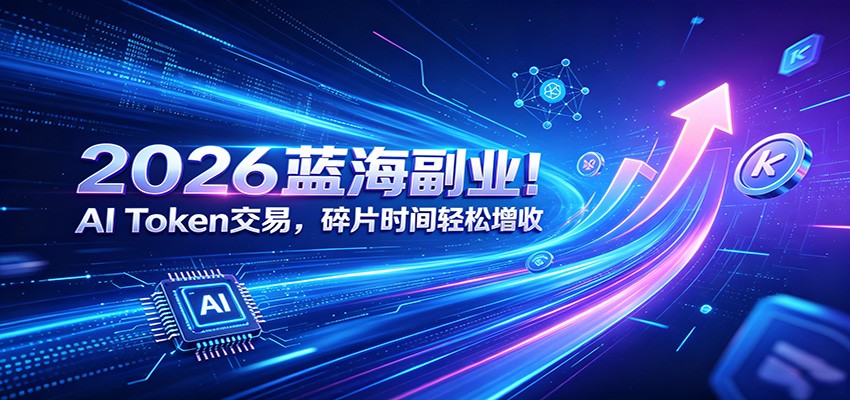 2026蓝海副业！AI Token交易，碎片时间轻松增收力繁信息站-闲云创业网-老谢轻创网-中创网-福缘网-冒泡网-资源之家-魔方项目库力繁信息站