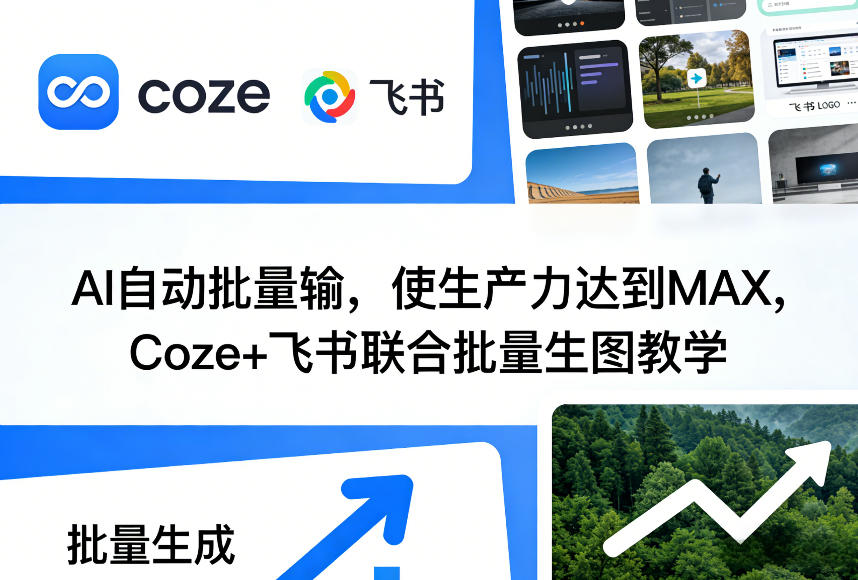 AI自动批量输，使生产力达到MAX，Coze+飞书联合批量生图教学力繁信息站-闲云创业网-老谢轻创网-中创网-福缘网-冒泡网-资源之家-魔方项目库力繁信息站