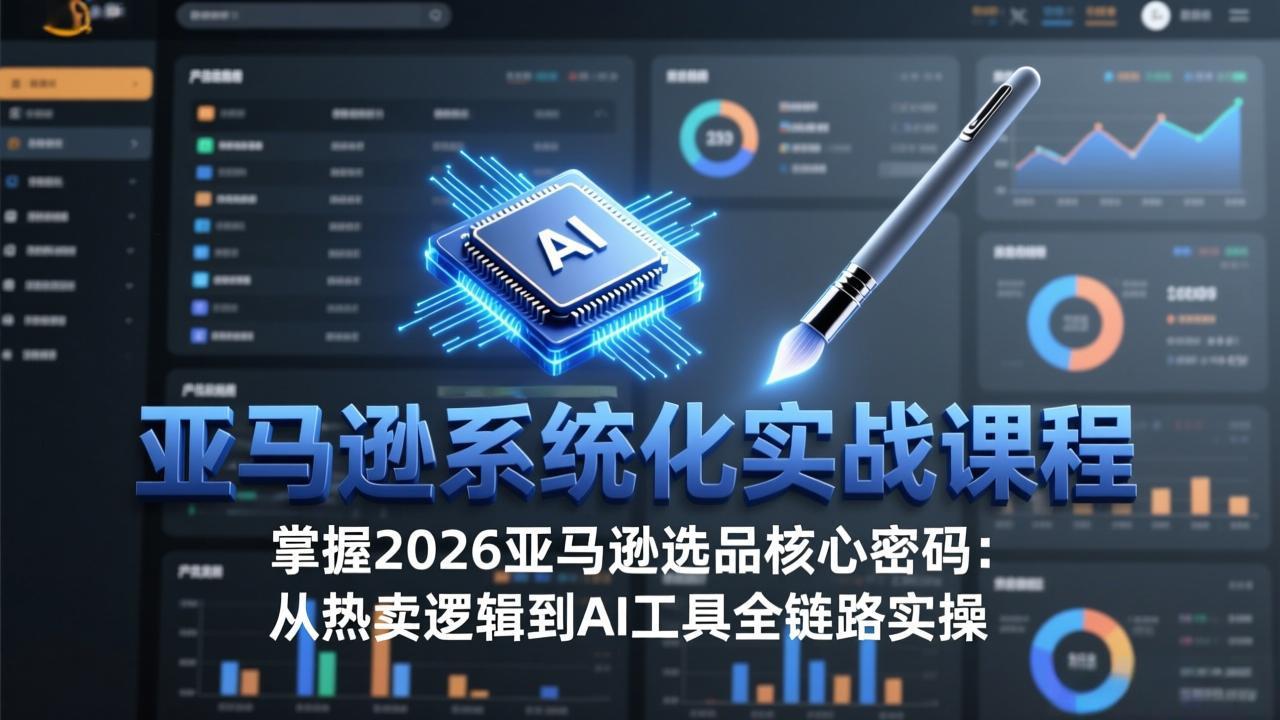 亚马逊系统化实战课-更新3月：2026最新选品方法论，从热卖原因分析到AI作图，提升选品成功率力繁信息站-闲云创业网-老谢轻创网-中创网-福缘网-冒泡网-资源之家-魔方项目库力繁信息站