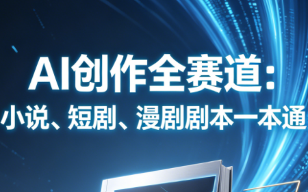 AI创作全赛道:小说、短剧、漫剧剧本一本通(更新5月)力繁信息站-闲云创业网-老谢轻创网-中创网-福缘网-冒泡网-资源之家-魔方项目库力繁信息站