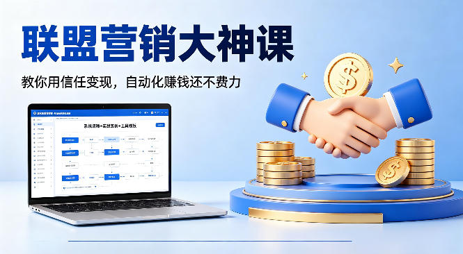 联盟营销大神课，教你用信任变现，自动化賺钱还不费力【原创双语字幕】力繁信息站-闲云创业网-老谢轻创网-中创网-福缘网-冒泡网-资源之家-魔方项目库力繁信息站