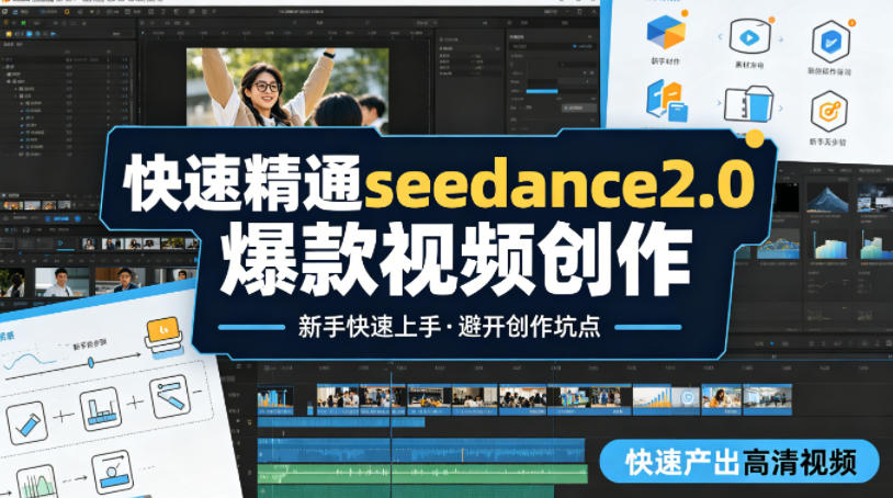 快速精通seedance2.0爆款视频创作，快速产出高清视频，避开大量创作坑点，新手也能快速上手力繁信息站-闲云创业网-老谢轻创网-中创网-福缘网-冒泡网-资源之家-魔方项目库力繁信息站