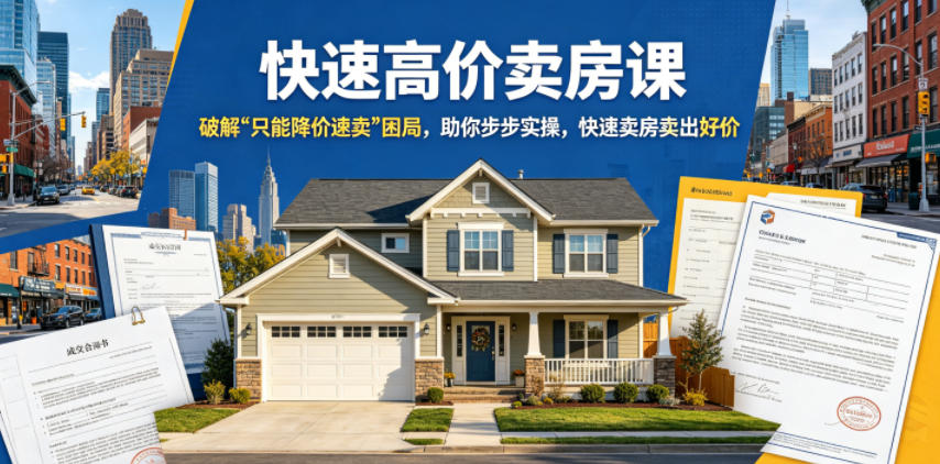 快速高价卖房课,破解“只能降价速卖”困局,助你步步实操,快速卖房卖出好价(更新2026)力繁信息站-闲云创业网-老谢轻创网-中创网-福缘网-冒泡网-资源之家-魔方项目库力繁信息站