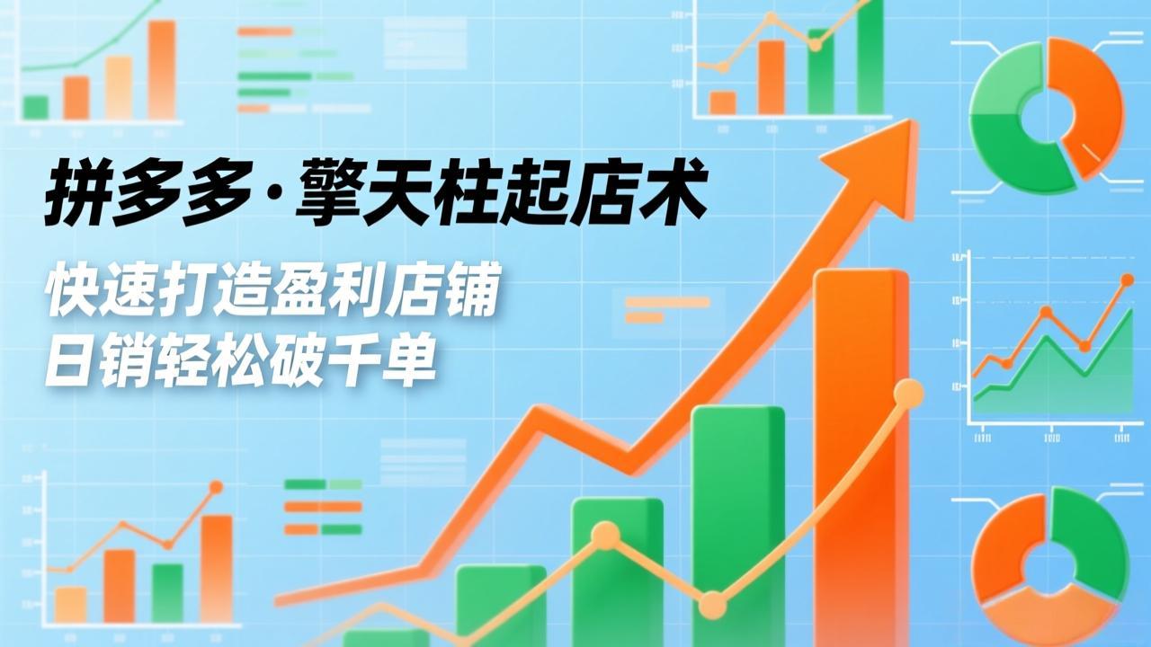 拼多多·擎天柱起店术，爆流布局、利润起飞、不断流，快速打造盈利店铺，日销破千单(更新力繁信息站-闲云创业网-老谢轻创网-中创网-福缘网-冒泡网-资源之家-魔方项目库力繁信息站