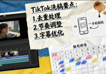 TikTok洗稿剪辑全流程课力繁信息站-闲云创业网-老谢轻创网-中创网-福缘网-冒泡网-资源之家-魔方项目库力繁信息站