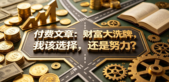 付费文章：财富大洗牌，我该选择，还是努力？力繁信息站-闲云创业网-老谢轻创网-中创网-福缘网-冒泡网-资源之家-魔方项目库力繁信息站