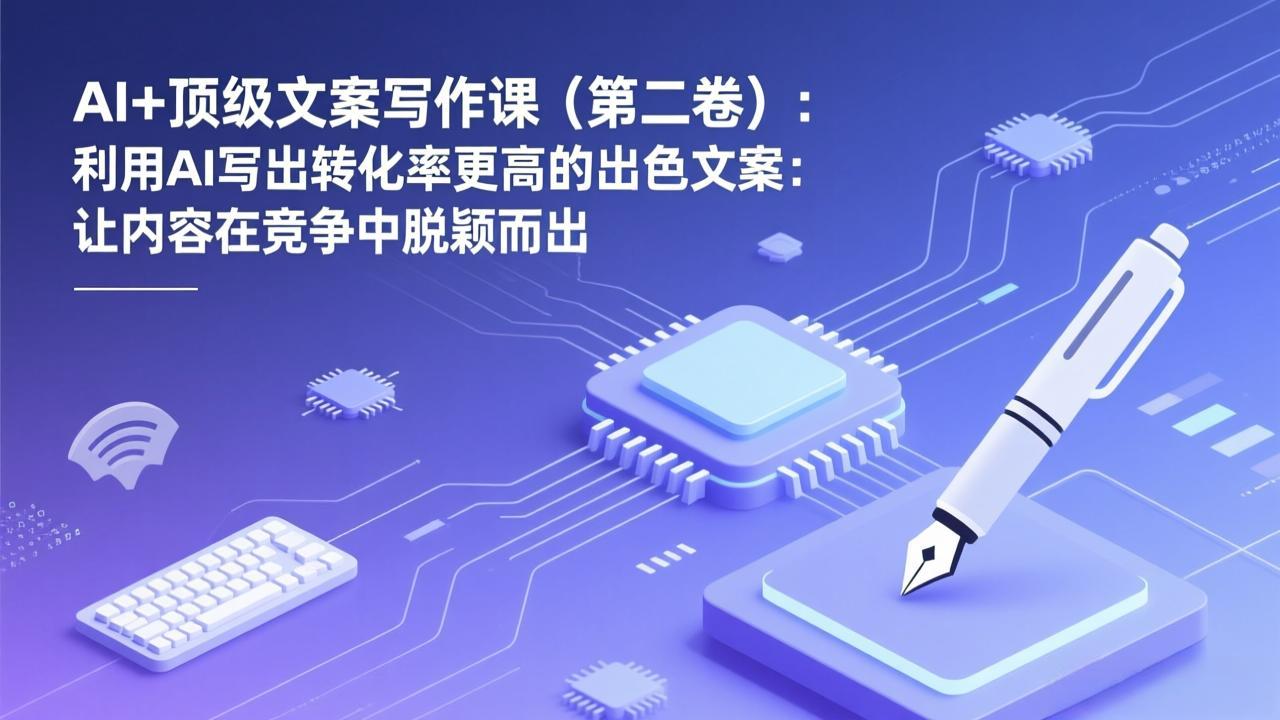 AI+顶级文案写作课(第二卷力繁信息站-闲云创业网-老谢轻创网-中创网-福缘网-冒泡网-资源之家-魔方项目库力繁信息站