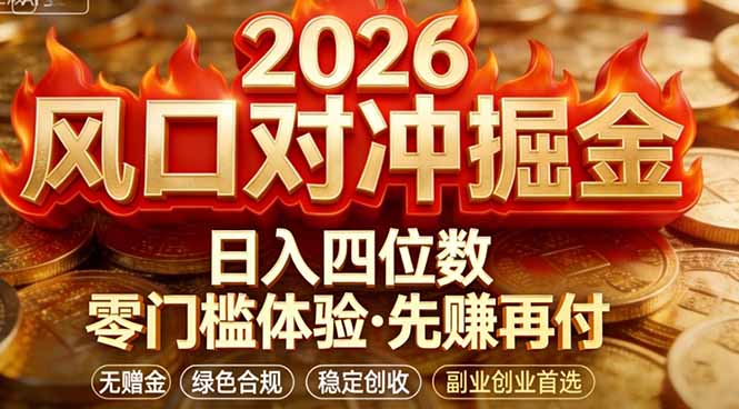 2026美金对冲套利，无赠金对冲策略保驾护航，低门槛易上手实操。单人单日收益2000+力繁信息站-闲云创业网-老谢轻创网-中创网-福缘网-冒泡网-资源之家-魔方项目库力繁信息站