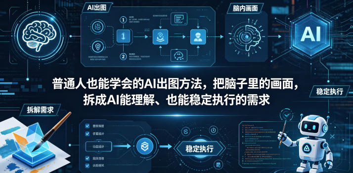 普通⼈也能学会的AI出图⽅法，把脑子里的画面，拆成AI能理解、也能稳定执行的需求【文档】力繁信息站-闲云创业网-老谢轻创网-中创网-福缘网-冒泡网-资源之家-魔方项目库力繁信息站