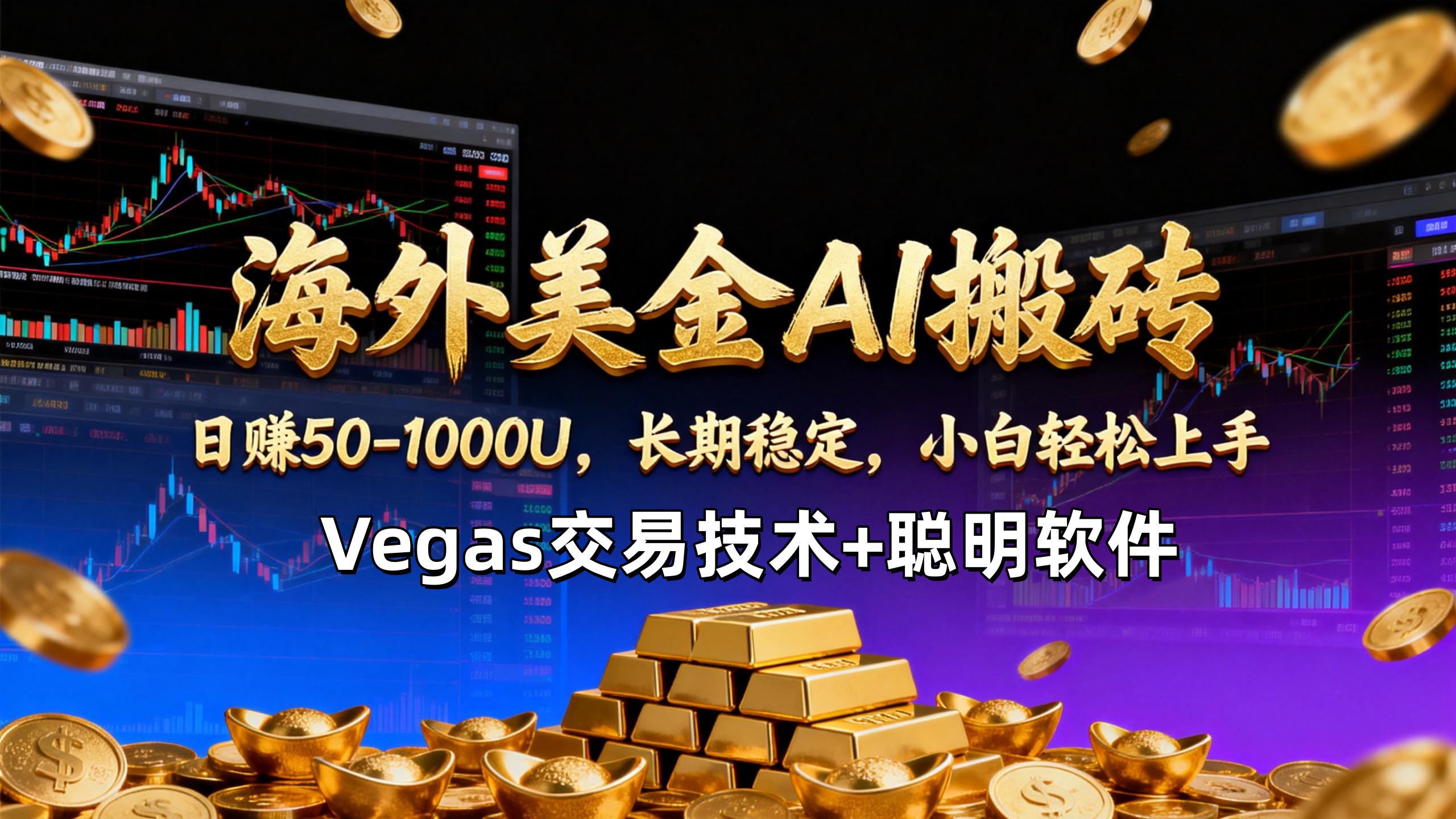 【海外美金AI搬砖】Vegas交易技术+聪明软件，日赚50-1000U，长期稳定，小白轻松上手。力繁信息站-闲云创业网-老谢轻创网-中创网-福缘网-冒泡网-资源之家-魔方项目库力繁信息站