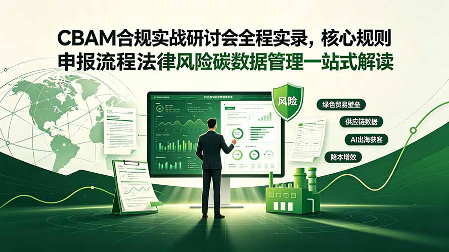 CBAM合规实战研讨会全程实录,核心规则申报流程法律风险碳数据管理一站式解读力繁信息站-闲云创业网-老谢轻创网-中创网-福缘网-冒泡网-资源之家-魔方项目库力繁信息站