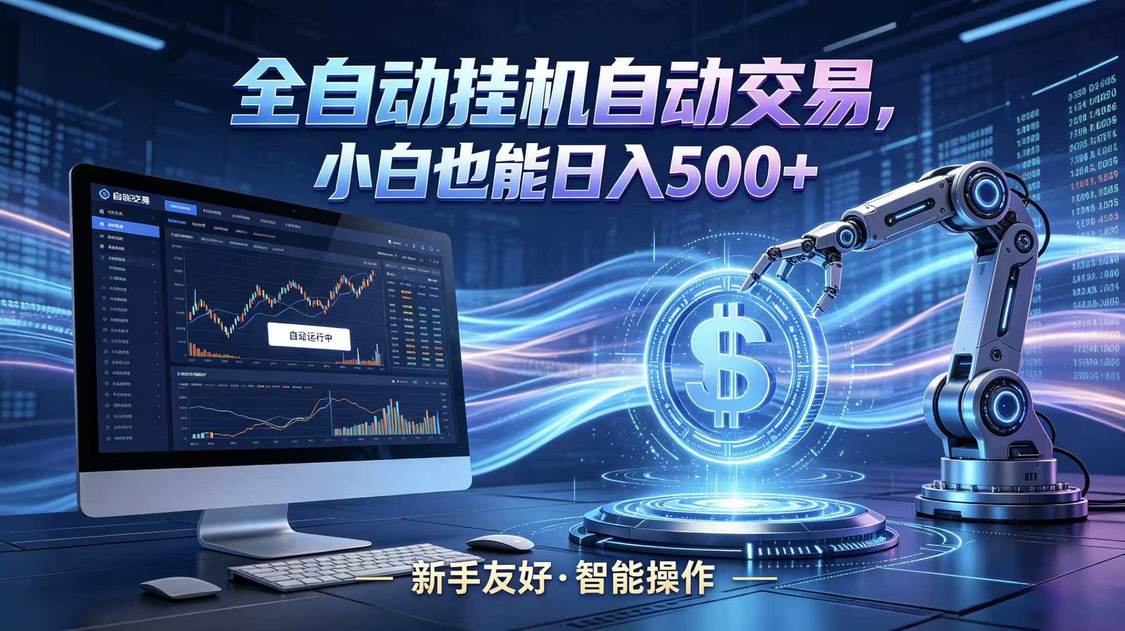 全新智能化交易助手，傻瓜式操作，小白也能快速上手，轻松实现日入500+力繁信息站-闲云创业网-老谢轻创网-中创网-福缘网-冒泡网-资源之家-魔方项目库力繁信息站