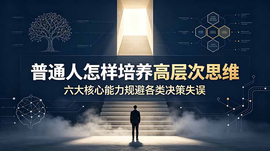 付费文章:普通人怎样培养高层次思维,六大核心能力规避各类决策失误力繁信息站-闲云创业网-老谢轻创网-中创网-福缘网-冒泡网-资源之家-魔方项目库力繁信息站
