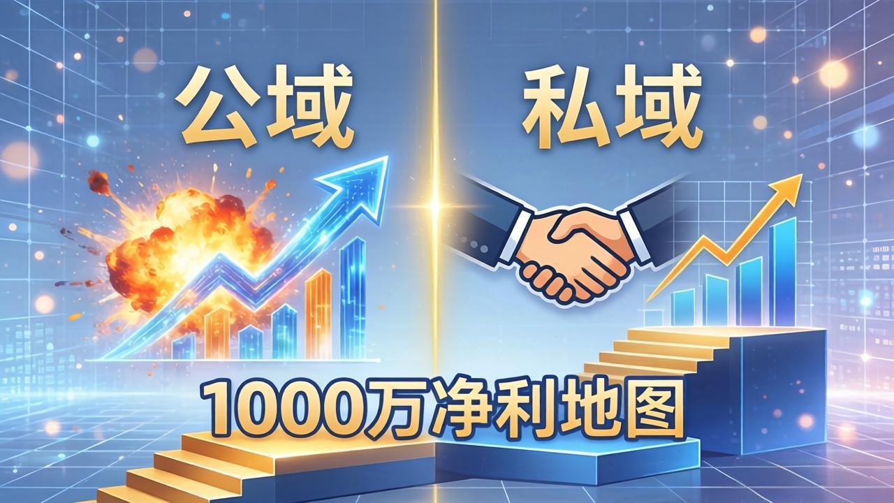 公域玩命出爆款，私域悄悄做成交：这套AI内训课，2026给你打通1000万净利的地图力繁信息站-闲云创业网-老谢轻创网-中创网-福缘网-冒泡网-资源之家-魔方项目库力繁信息站