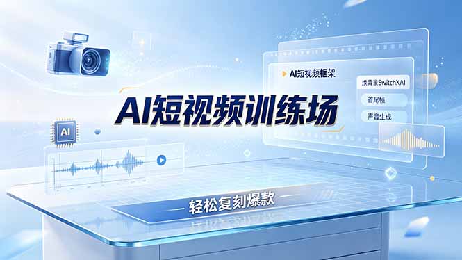 老陈AI短视频训练场:AI短视频框架+换背景SwitchXAI+首尾帧+声音生成,轻松复刻爆款力繁信息站-闲云创业网-老谢轻创网-中创网-福缘网-冒泡网-资源之家-魔方项目库力繁信息站