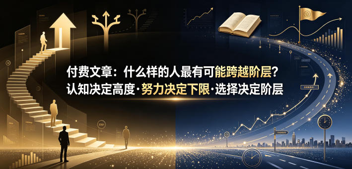 付费文章:什么样的人最有可能跨越阶层?认知决定高度·努力决定下限·选择决定阶层力繁信息站-闲云创业网-老谢轻创网-中创网-福缘网-冒泡网-资源之家-魔方项目库力繁信息站