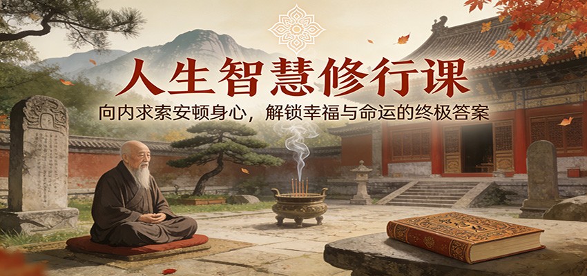 人生智慧修行课：向内求索安顿身心，解锁幸福与命运的终极答案力繁信息站-闲云创业网-老谢轻创网-中创网-福缘网-冒泡网-资源之家-魔方项目库力繁信息站