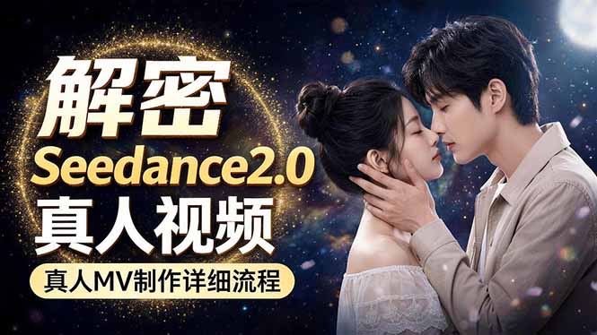 Seedance 2.0电影级真人 MV全流程拆解：提示词、运镜、粒子特效，手把手实操力繁信息站-闲云创业网-老谢轻创网-中创网-福缘网-冒泡网-资源之家-魔方项目库力繁信息站