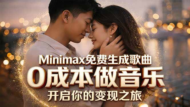 Minimax免费生成歌曲实测！0成本做音乐，说唱流行Lofi一键生成力繁信息站-闲云创业网-老谢轻创网-中创网-福缘网-冒泡网-资源之家-魔方项目库力繁信息站