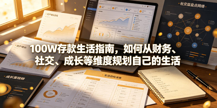 付费文章：100W存款生活指南，如何从财务、社交、成长等维度规划自己的生活力繁信息站-闲云创业网-老谢轻创网-中创网-福缘网-冒泡网-资源之家-魔方项目库力繁信息站